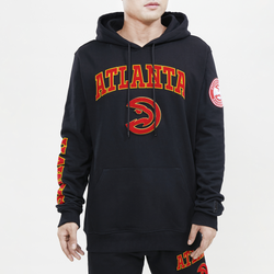 Men's - Pro Standard Hawks Stacked Logo Hoodie - Black/Black