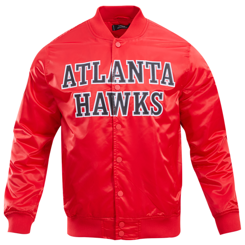 

Pro Standard Mens Pro Standard Hawks Big Logo Satin Jacket - Mens Red Size XXL