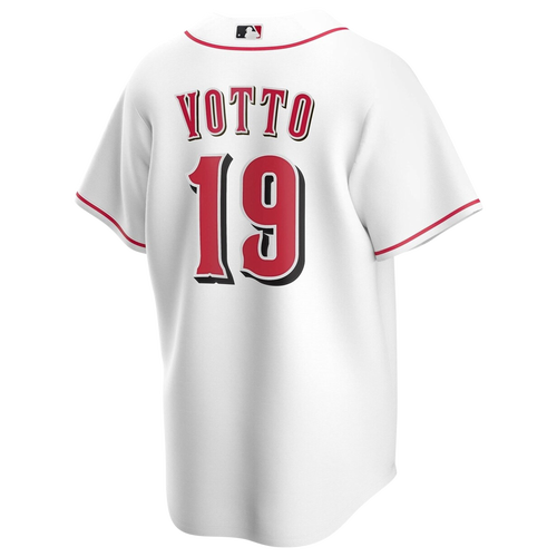 

Nike Mens Joey Votto Nike Reds Replica Player Jersey - Mens White/White Size S