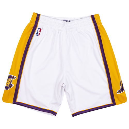 

Mitchell & Ness Mens Los Angeles Lakers Mitchell & Ness Lakers Swingman Shorts - Mens White Size L