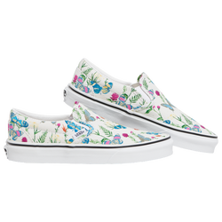 Girls' Grade School - Vans Slip On - White/Multi