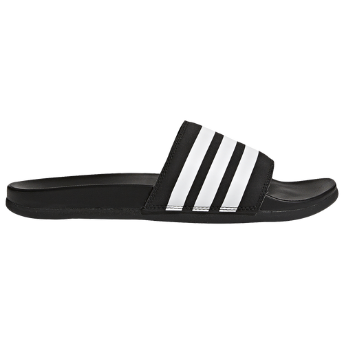 Adidas Originals Adidas Men's Essentials Adilette Comfort Adjustable Slide Sandals In Core Black/white/core Black