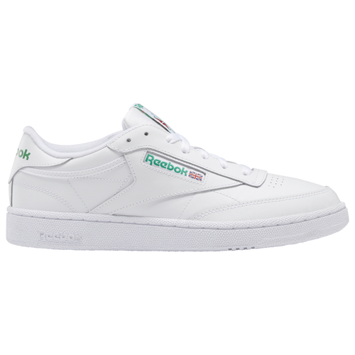 

Reebok Mens Reebok Club C 85 - Mens Tennis Shoes White/Green/Red Size 9.5