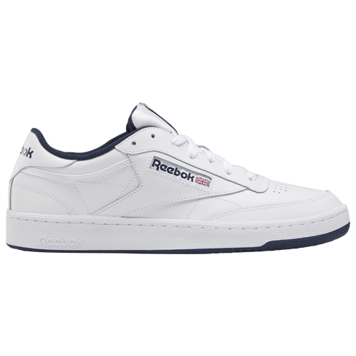 

Reebok Mens Reebok Club C 85 - Mens Tennis Shoes White/Navy Size 10.0