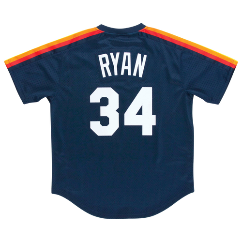 

Mitchell & Ness Mens Nolan Ryan Mitchell & Ness Astros BP Jersey - Mens Navy/Navy Size S