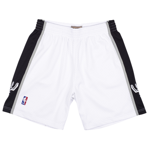 

Mitchell & Ness Mens Mitchell & Ness Spurs Swingman Shorts - Mens White Size L