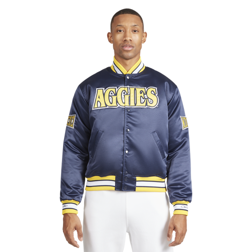 

Campus Remix Mens Campus Remix North Carolina A&T State University Jacket - Mens Blue/Yellow Size S