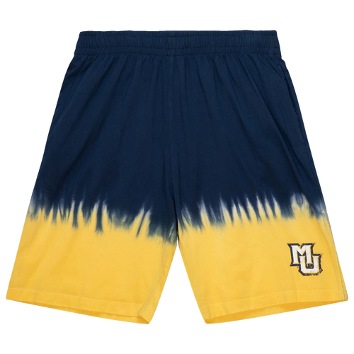 

Mitchell & Ness Mens Marquette Golden Eagles Mitchell & Ness Marquette Tie Dye Shorts - Mens Navy/Grey Size S