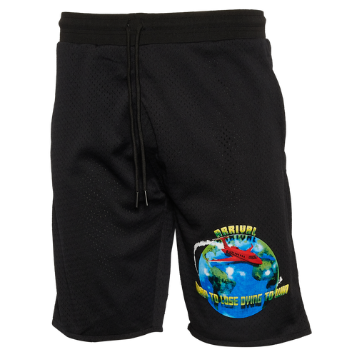 

Arrival Worldwide Mens Arrival Worldwide DTW Mesh Shorts - Mens Black Size L