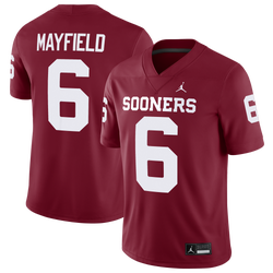 Men's - Jordan Oklahoma Home Game Jersey - Team Crimson
