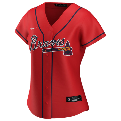 Nike Womens  Braves Replica Jersey In Red