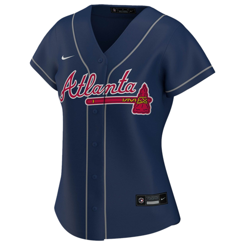 Nike Womens  Braves Replica Jersey In Navy