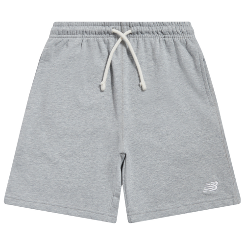 New Balance French Terry Fleece Short - New Balance White/Gray