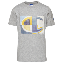 Boys' Grade School - Champion Photoreal C Patch T-Shirt - Gray/Gray