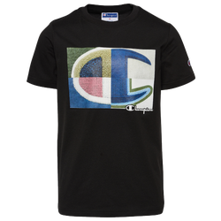Boys' Grade School - Champion Photoreal C Patch T-Shirt - Black/Black