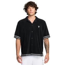 Men's - Nike Pleated S/S Top - Black/White