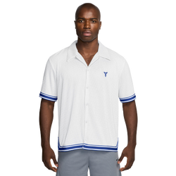 Men's - Nike Pleated S/S Top - White/Black