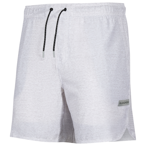 Legends Mens  Luka 7linerless Shorts In Storm Heather/storm Heather