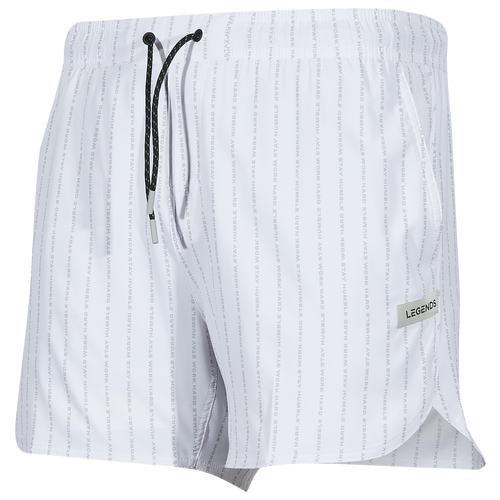 

Legends Mens Legends Luka 5" Lined Shorts - Mens White/Work Hard Pinstripe Size XXL