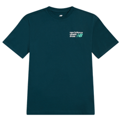 Boys' Grade School - New Balance Graphic T-Shirt - Green/White