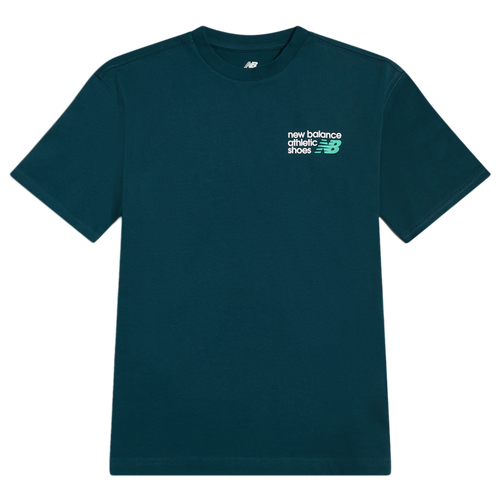 New Balance Graphic T-Shirt - Boys' Grade School Green/White Size L