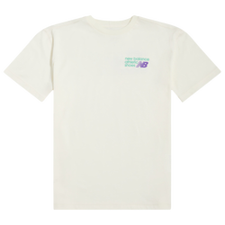 Boys' Grade School - New Balance Graphic T-Shirt - White/Purple