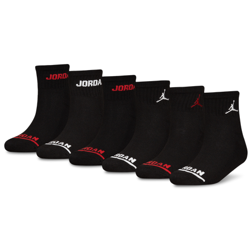 

Jordan Boys Jordan Legend Ankle 6-Pack Socks - Boys' Grade School Black/Black Size M