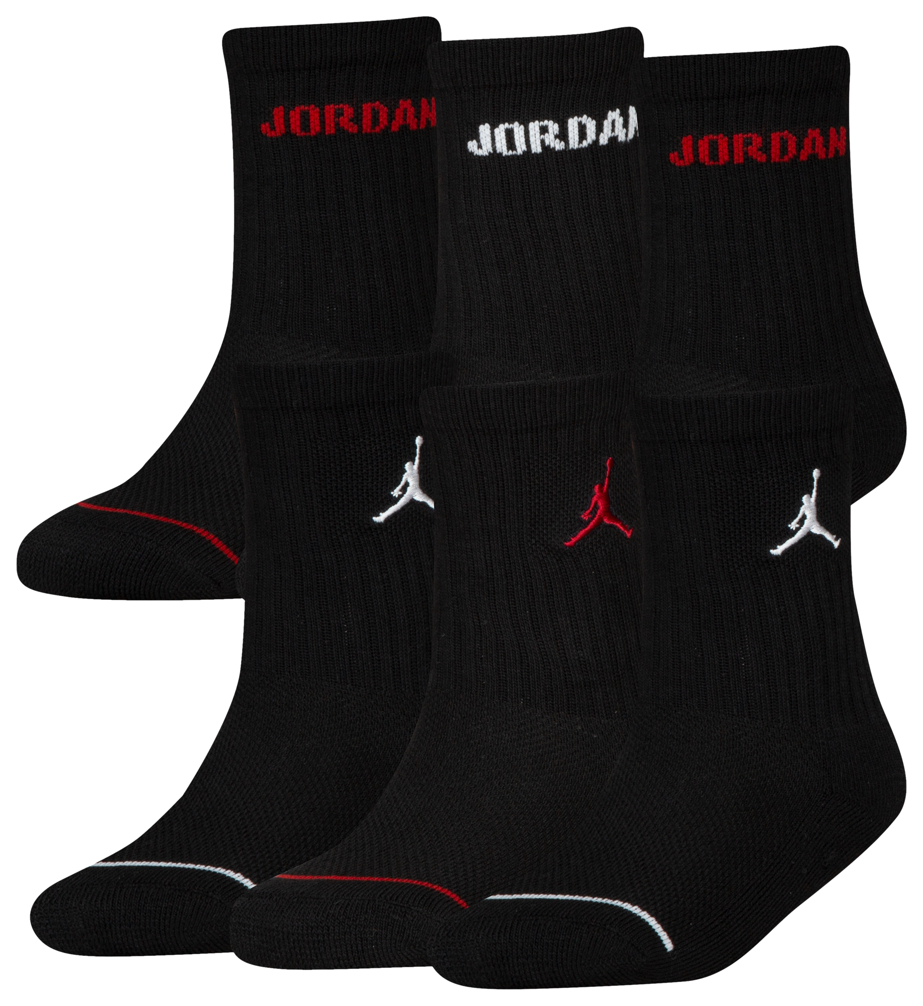 Jordan LEGEND CREW 6 PACK - Chaussettes de sport - gym red/black/rouge 