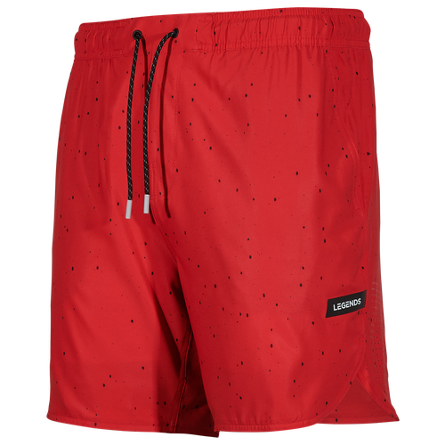 

Legends Mens Legends Luka 7" Linerless Shorts - Mens Flame/Black Splatter Size L