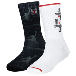 Boys' Grade School - Jordan Retro Socks 2 Pack - White/Black