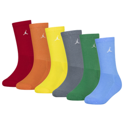 Boys' Grade School - Jordan Legend Crew Socks 6-Pack - Multi