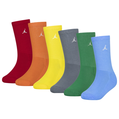 

Boys Jordan Jordan Legend Crew Socks 6-Pack - Boys' Grade School Multi Size L