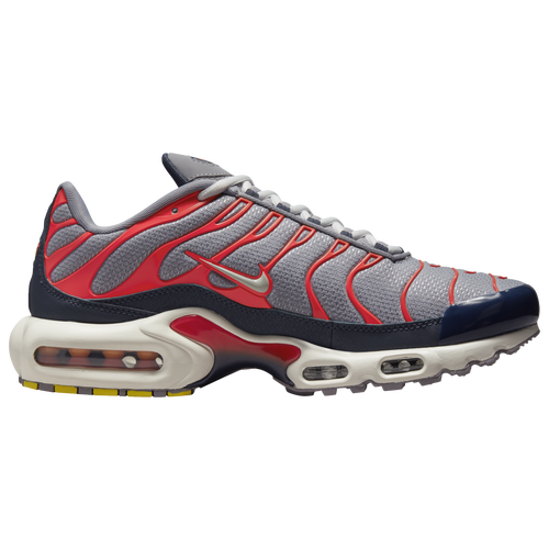 

Nike Mens Nike Air Max Plus - Mens Running Shoes Cement Grey/Summit White/Chili Red Size 07.5