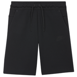 Girls' Grade School - Nike NSW Tech Fleece Shorts - Black/Black