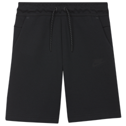 Boys' Grade School - Nike NSW Tech Fleece Shorts - Black/Black