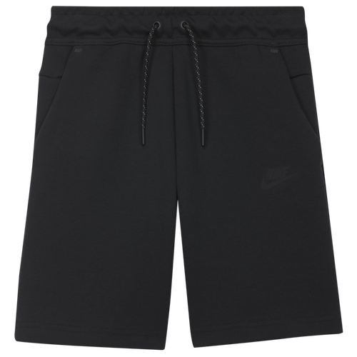 Shop Nike Boys  Nsw Tech Fleece Shorts In Black/black