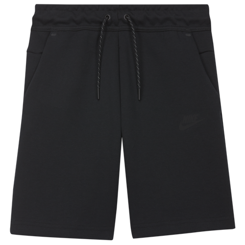 Shop Nike Boys   Nsw Tech Fleece Shorts In Black/black