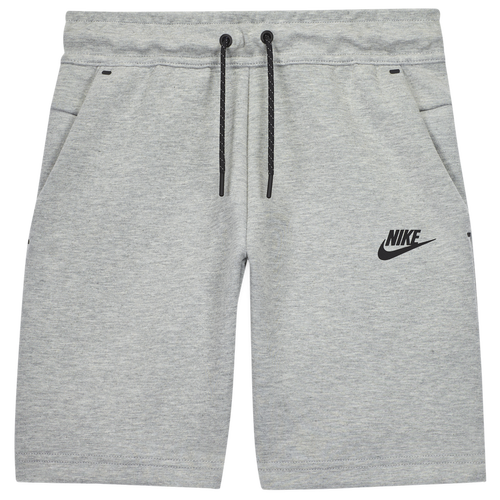 

Boys Nike Nike NSW Tech Fleece Shorts - Boys' Grade School Black/Grey/Grey Size M