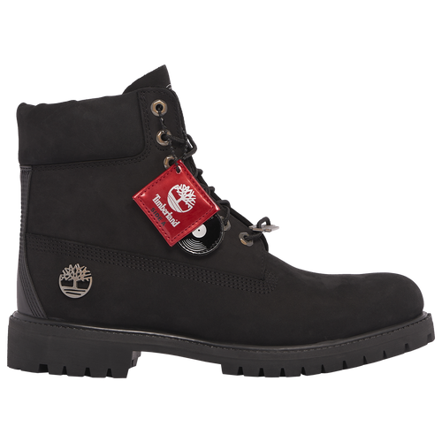Shop Timberland Mens  6" Premium Dj Hip Hop Boots In Black/red