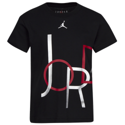 Boys' Grade School - Jordan AJ12 Wrap Up T-Shirt - Black/Silver/Red