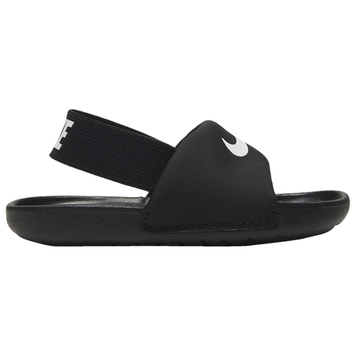 Shop Nike Girls  Kawa Slides In White/black