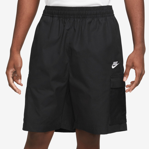 Shop Nike Mens  Club Cargo Shorts In White/black/white
