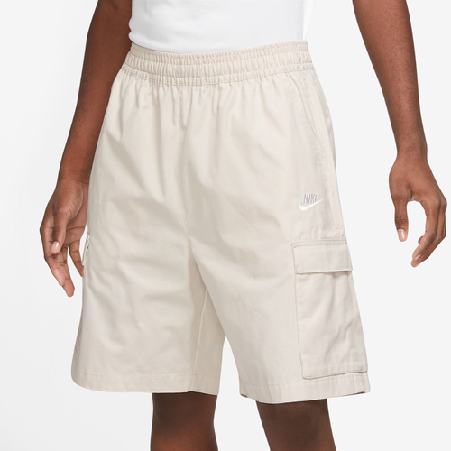 

Nike Mens Nike Club Cargo Shorts - Mens White/White/Brown Size S