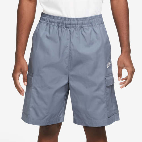 Nike Mens  Club Cargo Shorts In Grey/white/white