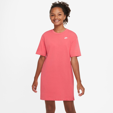 Red t shirt dress girls online