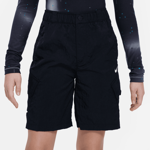 Shop Nike Boys   Odp Woven Cargo Shorts In Black/black