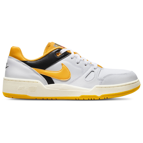 

Nike Mens Nike Full Force Low - Mens Basketball Shoes White/Gold/Orange Size 12.0