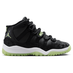 Boys' Preschool - Jordan Retro 11 SS - Black/Volt/Dark Raisin