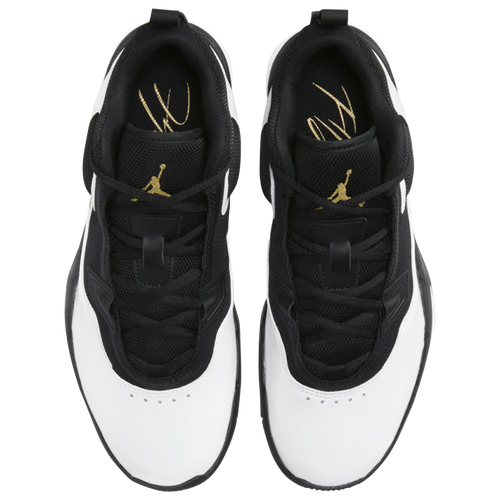 Jordan white black and gold on sale