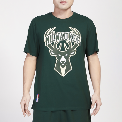 

Pro Standard Mens Pro Standard Bucks Crackle SJ T-Shirt - Mens Green Size L